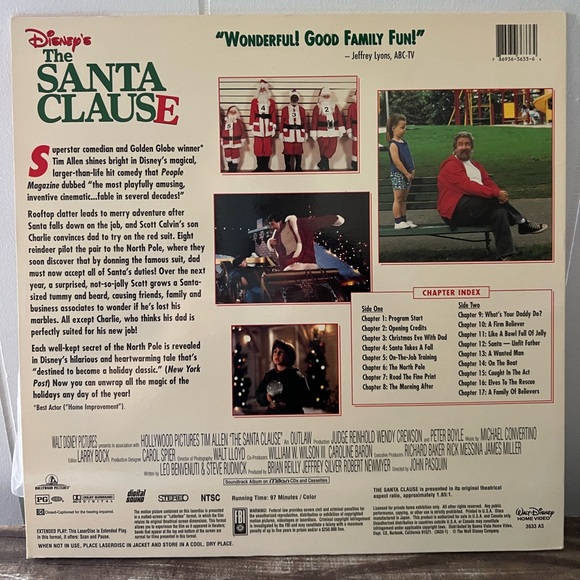 The Santa Clause Laser Disc Movie - Picture 3 of 3